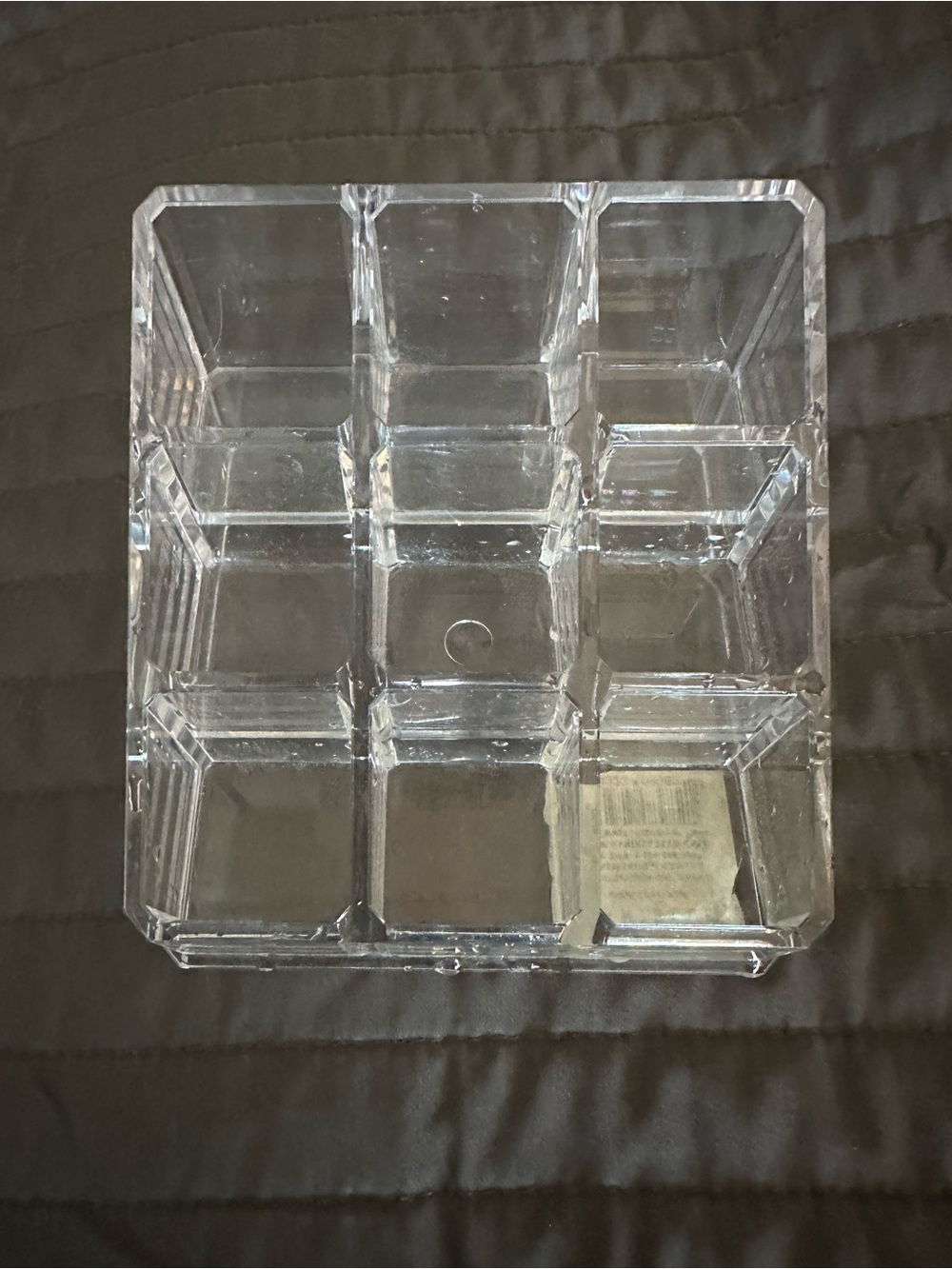 Clear Acrylic 9-Compartment Organizer